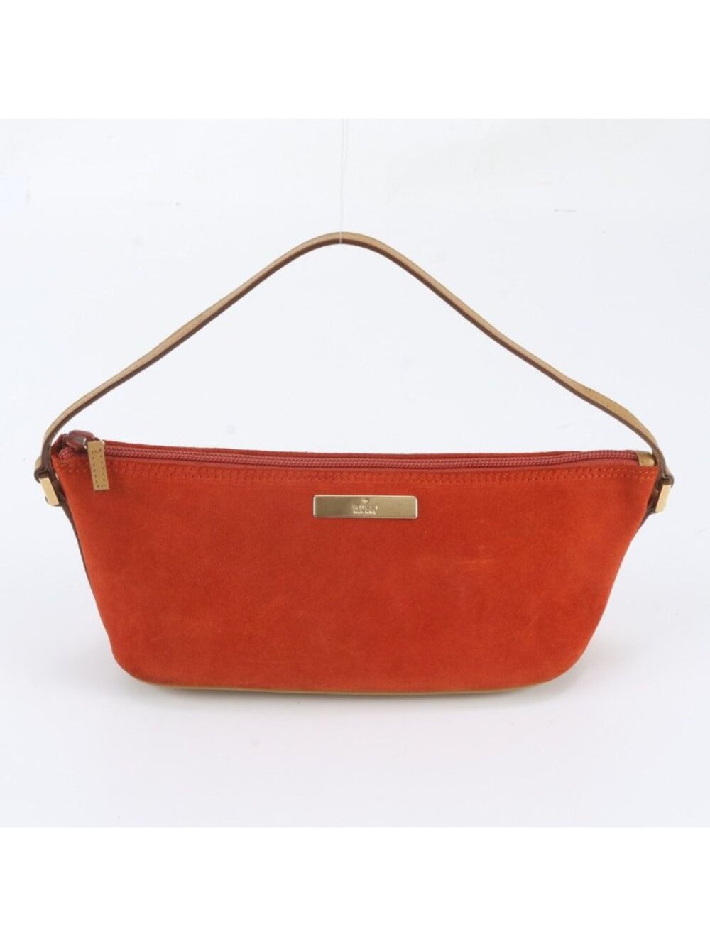 Gucci Leather Handbag Pouch Tote Gold